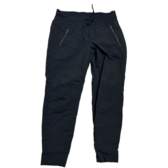 Athleta Women Size 6 Black Trekkie North High Rise‎ Jogger Zipper Pant - Picture 1 of 8